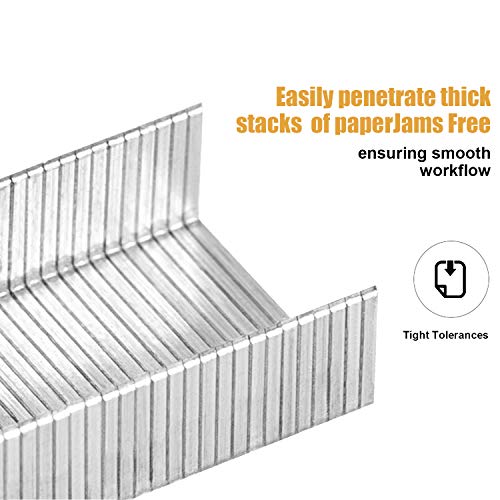 Leven Deli 5,000 Staples - Fits 60 Sheet Capacity Stapler, 3/8" Leg Length, 70 Sheet Capacity, 23/10, Jam Free Sharp Chisel Point Design - 10 Boxes of 500 - Image 4