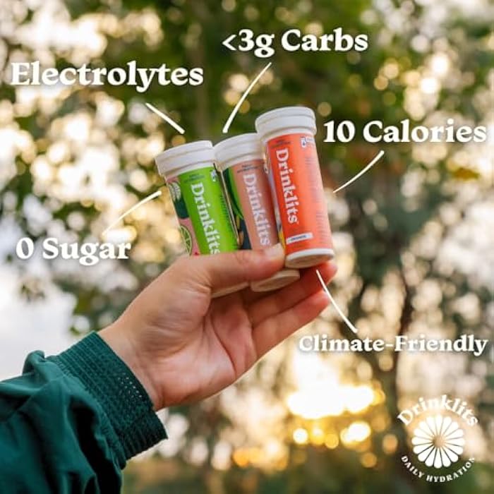 Drinklits Orange Electrolyte Tablets for Hydration | Great Taste - 0g Sugar - Essential Electrolytes - Daily Use | Single Tube (10 Tablets/Servings) - Image 2