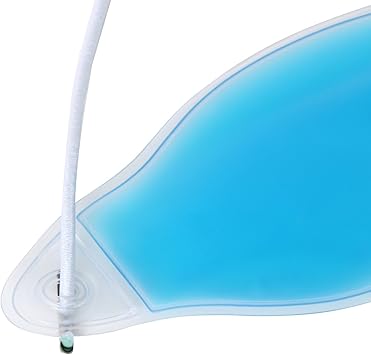 TRIXES قناع العين المبرد من TRIXES للعيون المنتفخة قناع جل للعلاج بالحرارة والبرودة قابل لإعادة الاستخدام لتخفيف الصداع النصفي والهالات السوداء والعيون الجافة والعيون المتورمة وآلام الجيوب الأنفية والحساسية باللون الأزرق المائي - Image 3