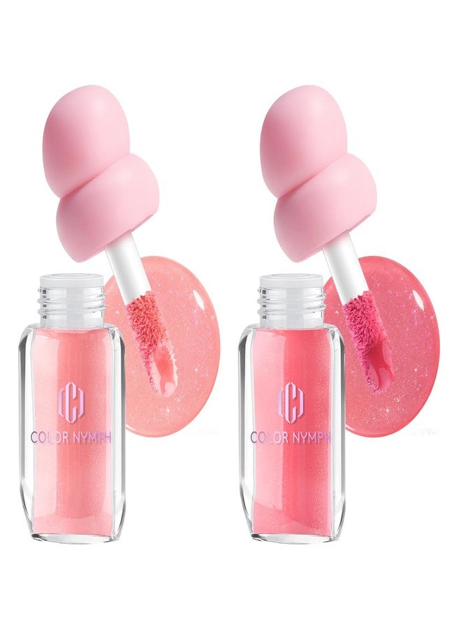 كولور_نيمف مجموعة ملمع الشفاه Color Nymph 3D Hyper-Gloss لتكبير الشفاه - مجموعة ملمع شفاه عالية اللمعان، مرطبة، مكثفة، غير لزجة - عبوة من قطعتين - Image 1