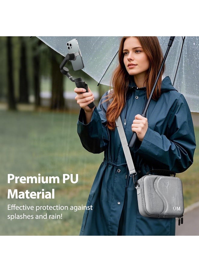 STARTRC Osmo Mobile 7P/8 Case, Portable PU Shoulder Bag for DJI OM 7 Pro/OM8 Gimbal Stabilizer Travel Case for DJI Osmo Mobile 8/7/7P Accessories - Image 3