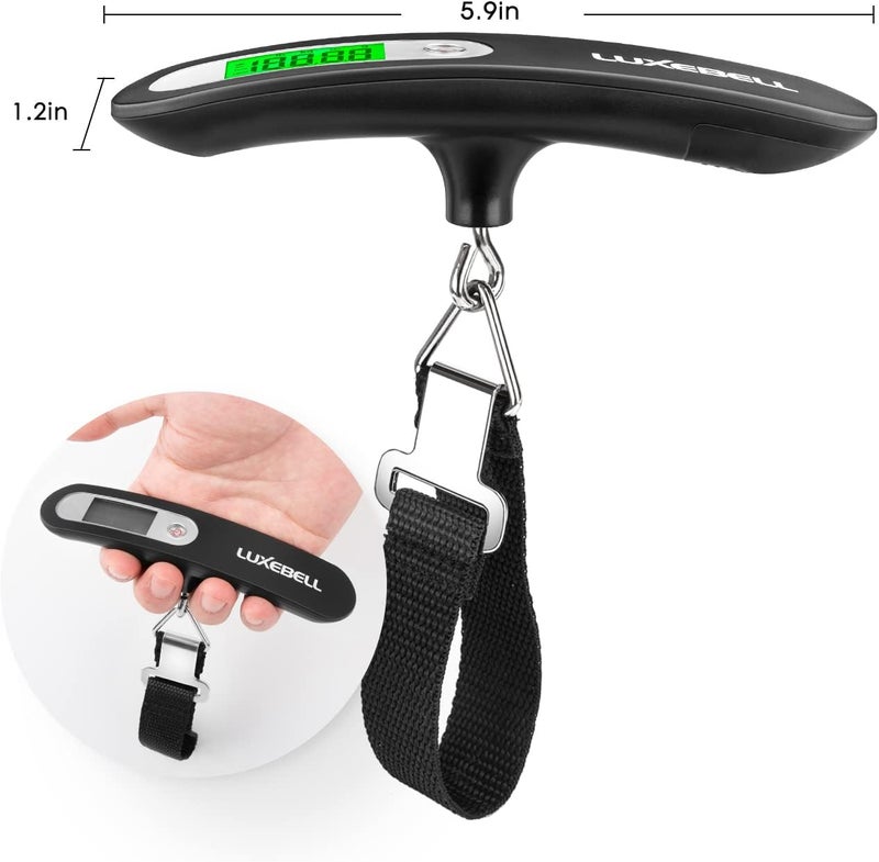 LUXEBELL Digital Luggage Scale Vacation Travel Essentials Accessories Gifts for Traveler Portable Suitcase Handheld Weight Scale 110 lbs Hanging Baggage Travel Must Haves - Image 3