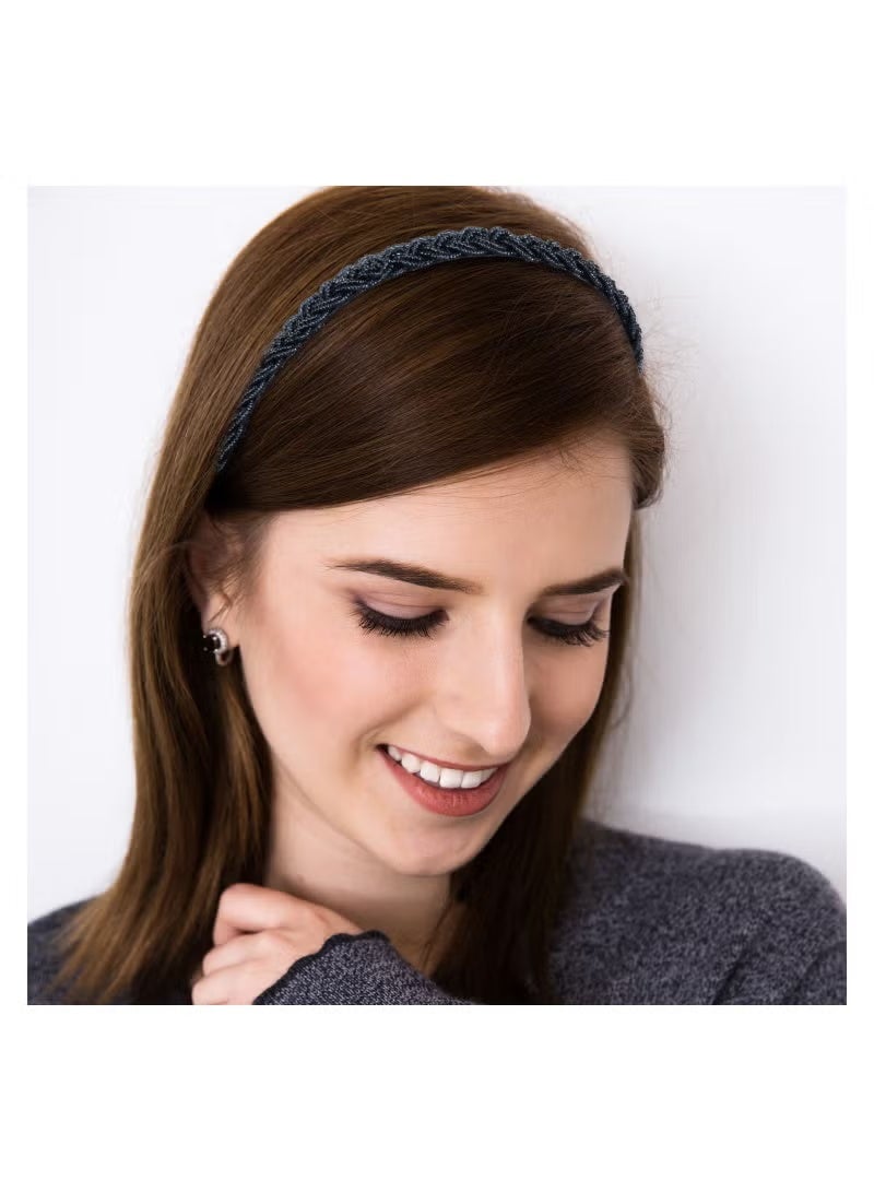 JUMEI 6-Piece Sparkly Crystal Beaded Headbands Set for Women – Multi-Color Fashion Hair Hoops for Wedding, Party & Daily Wear - Image 2