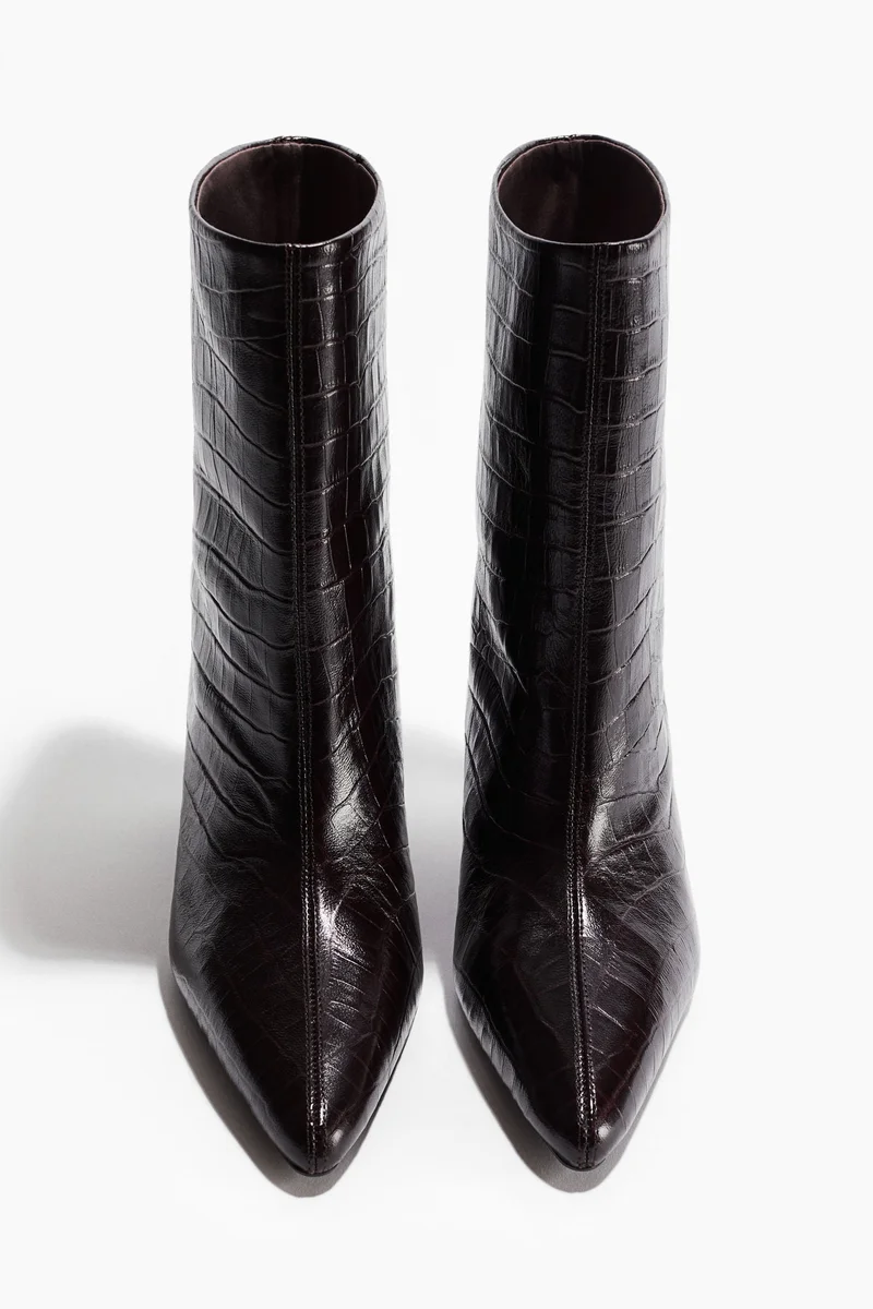H&M Leather ankle boots