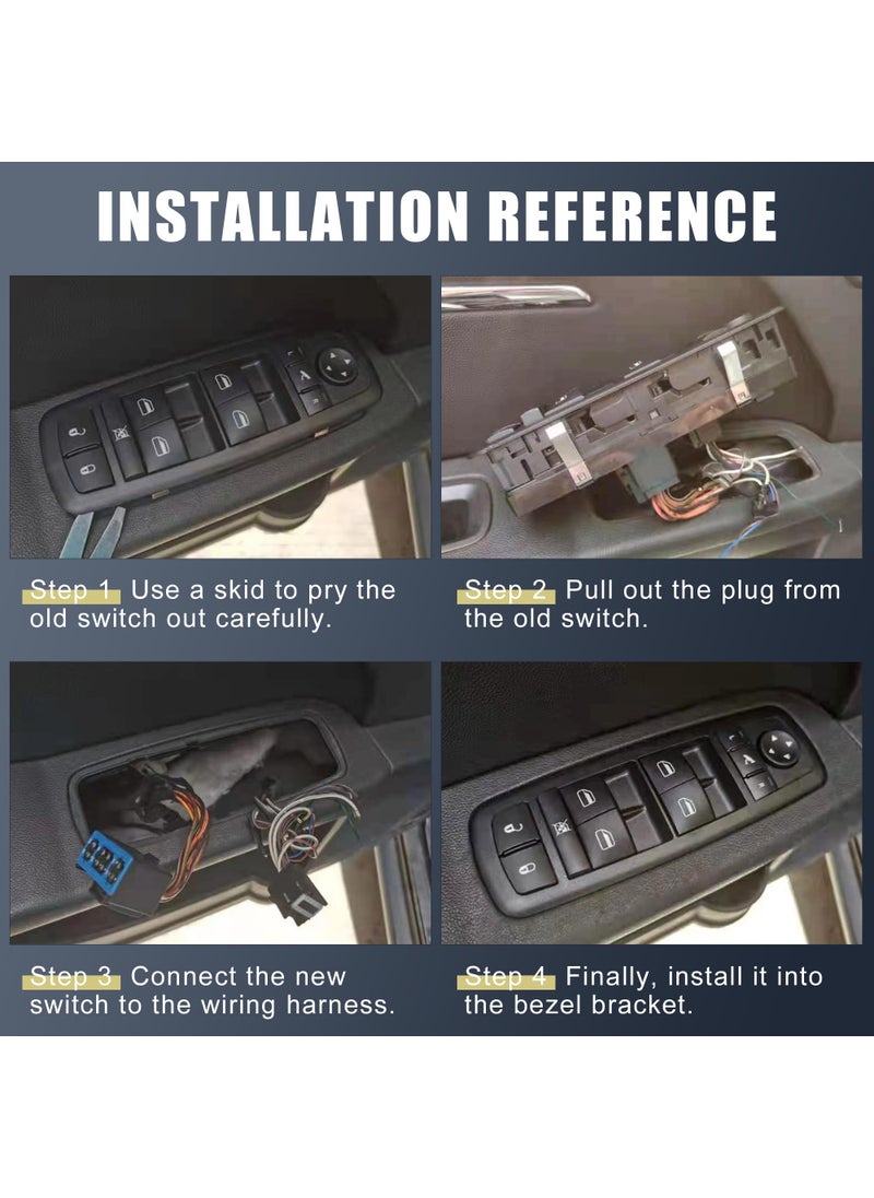X AUTOHAUX X AUTOHAUX Front Master Driver Side Power Window Switch 93570-3W000 Replacement for Kia Sportage 2014 2015 2016  - Image 5