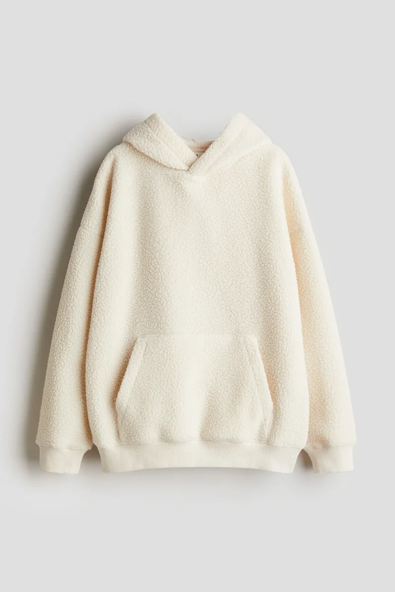 H&M Loose-fit teddy hoodie