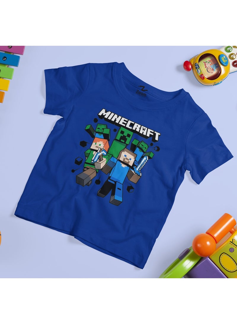 ZOOM MINECRAFT NEW GRAPHIC DESIGN T-SHIRT KIDS