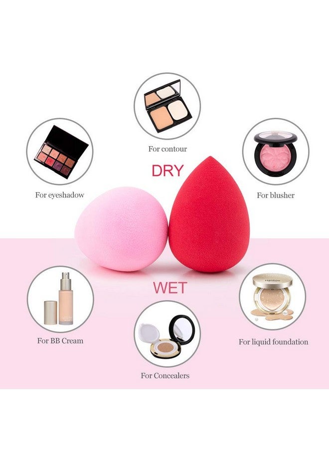 COSLUXE Professional 8 In 1 Makeup Sponge Multicolour, Cotton Pad Applicator Foundation Makeup Blender Powder Buff Sponge Cosmetic Puff Women'S & Girls Cosmetic Makeup Beauty (Pack Of 1) - Image 3