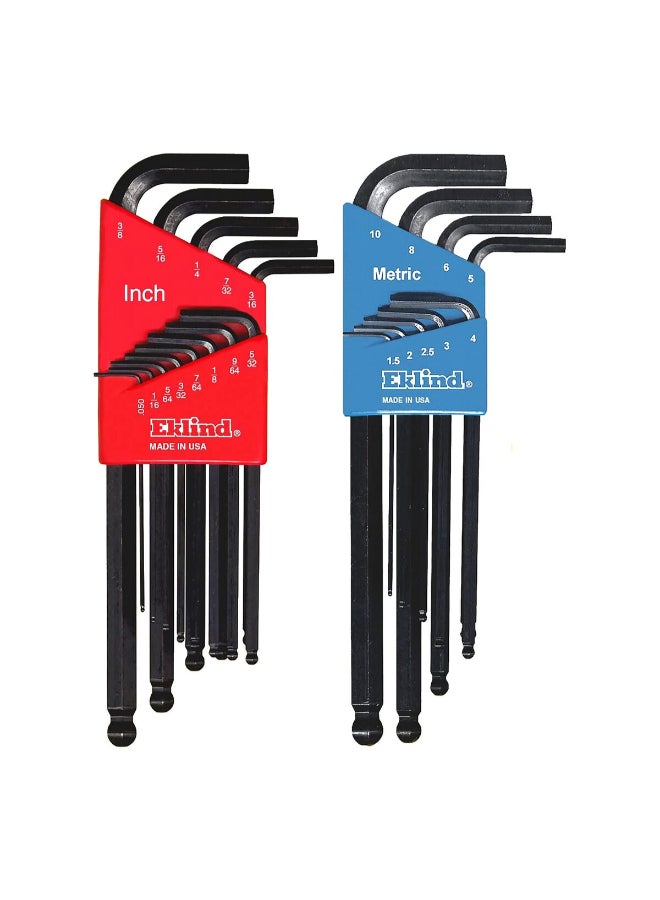 Eklind 22-Piece Combination Ball-Hex-L Key Set Black 22.86 x 2.28 x 17.27 cm 13222 - Image 3