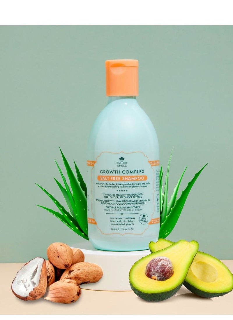 Nature Spell Ayurvedic Hair Growth Shampoo Sulphate Free and Paratine Free 300ml  - Image 2