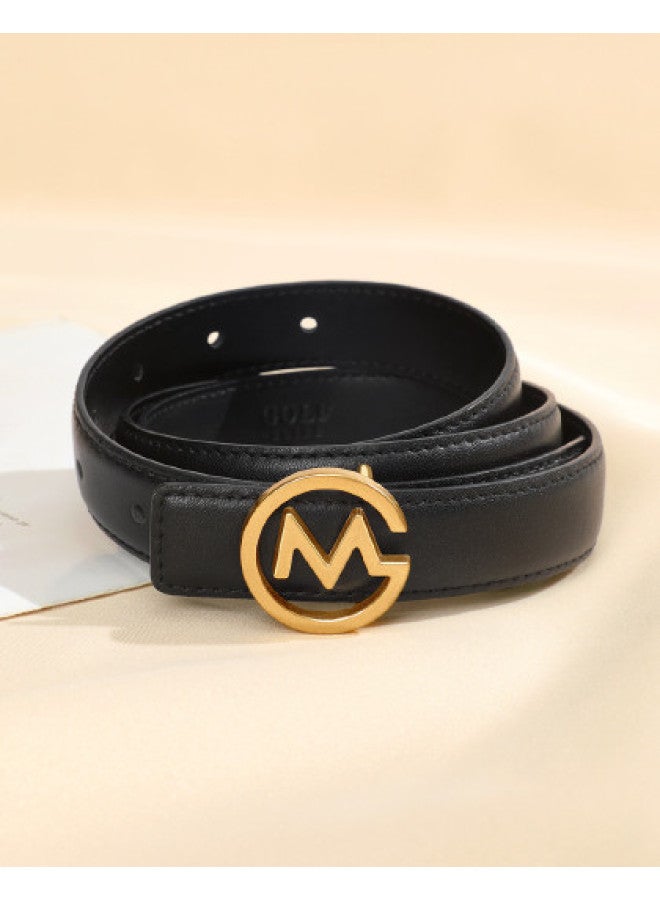 جولف 【Top Grain Leather】 حزام نسائي عصري ومتعدد الاستخدامات للجينز والفستان والتنورة - إكسسوار فاخر - Image 1