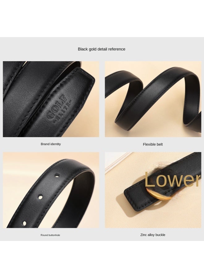 جولف 【Top Grain Leather】 حزام نسائي عصري ومتعدد الاستخدامات للجينز والفستان والتنورة - إكسسوار فاخر - Image 4