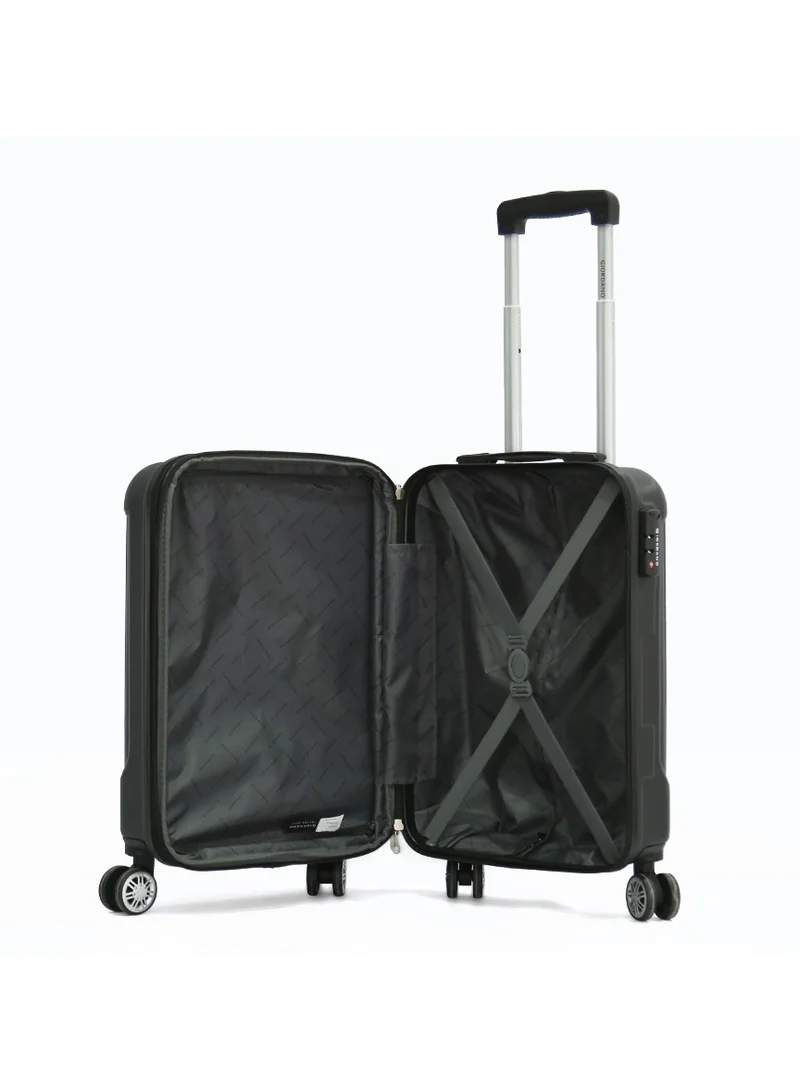 GIORDANO Giordano Hardshell 20-Inch Carry-On Trolley Bag,Black