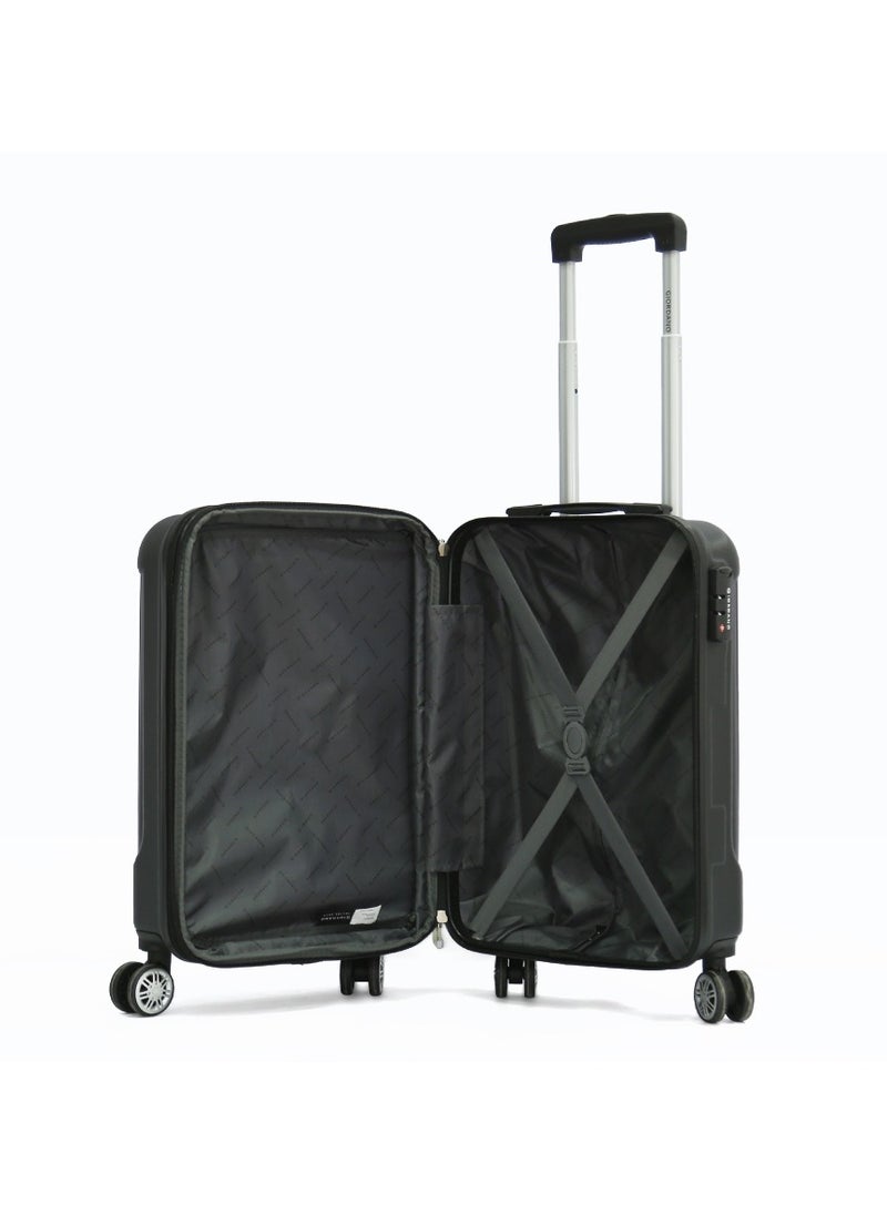 GIORDANO Giordano Hardshell 20-Inch Carry-On Trolley Bag,Black  - Image 2