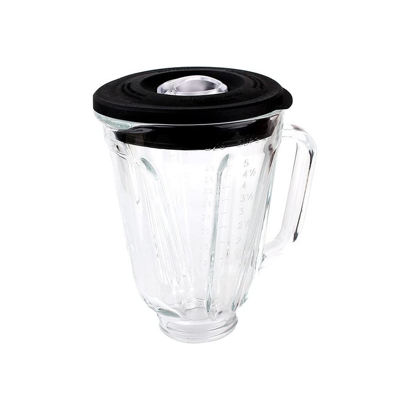 Anbige Anbige Replacement parts Round Glass Jar with lid Compatible with Hamilton Beach Blenders 5 cup 