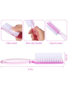 Patelai 15 Pieces Nail Brush for Cleaning Fingernails Nail Scrub Manicure Brush Handle Grip Cleaning Brushes Pedicure Brush for Toes and Nails Cleaning, 5 Colors(Fresh Colors)  - Image 3