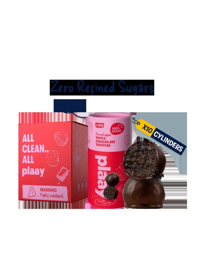 Plaay Triple Chocolate Truffles 10x30g - Image 1