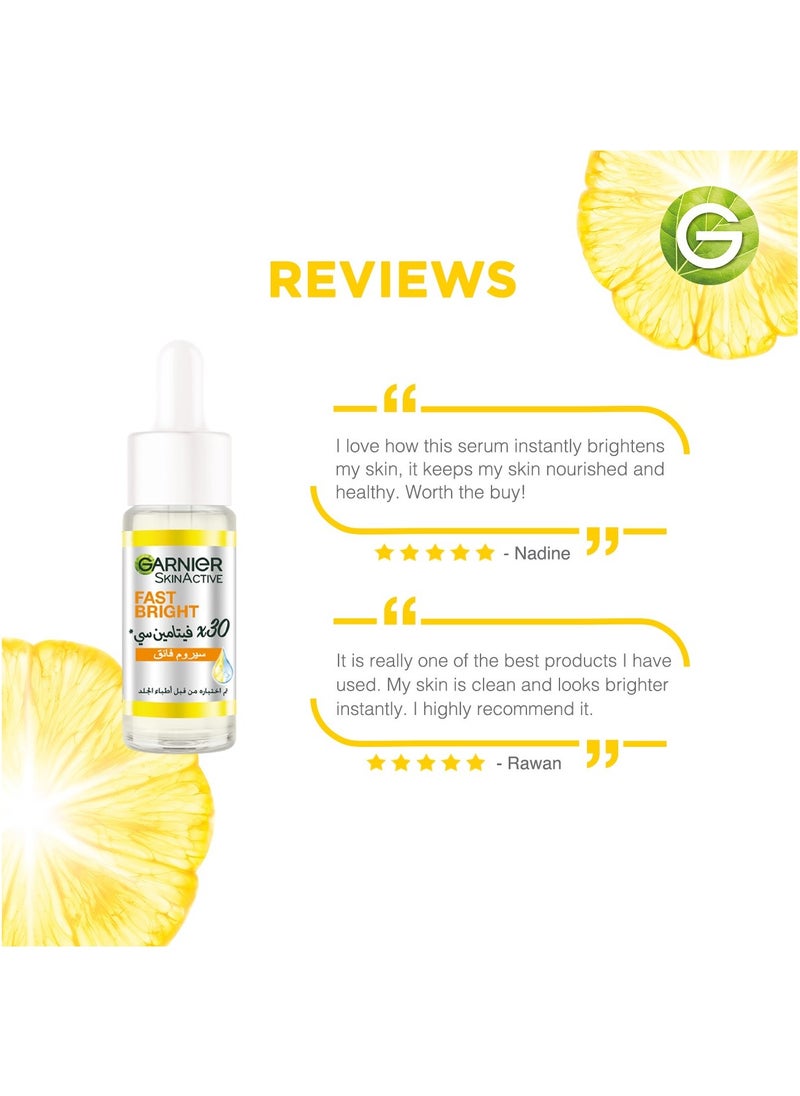Garnier - Skinactive Fast Bright 30X Vitamin C & Niacinamide Anti Dark Spot Serum 15Ml - Image 1