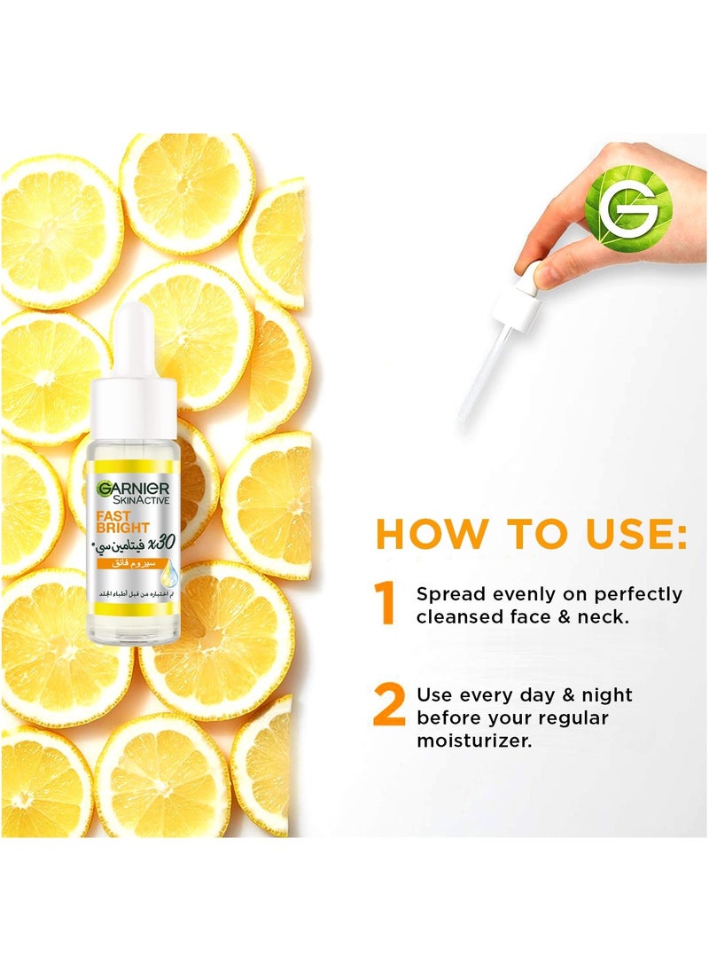 Garnier - Skinactive Fast Bright 30X Vitamin C & Niacinamide Anti Dark Spot Serum 15Ml - Image 1