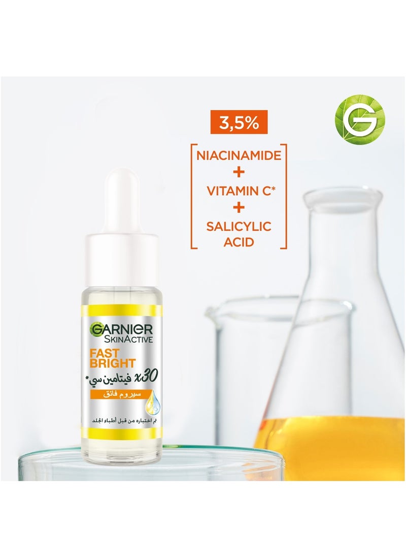 Garnier - Skinactive Fast Bright 30X Vitamin C & Niacinamide Anti Dark Spot Serum 15Ml - Image 1
