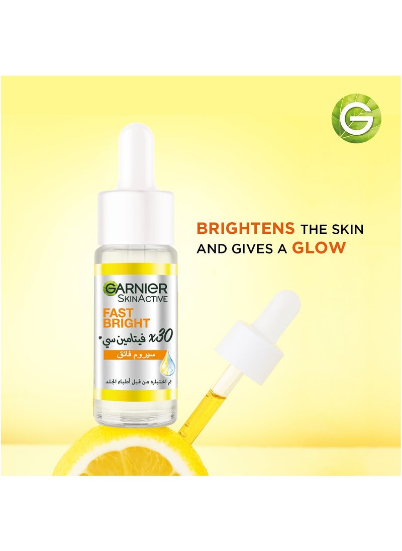 Garnier - Skinactive Fast Bright 30X Vitamin C & Niacinamide Anti Dark Spot Serum 15Ml - Image 1