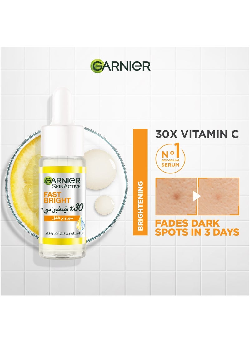 Garnier - Skinactive Fast Bright 30X Vitamin C & Niacinamide Anti Dark Spot Serum 15Ml - Image 1