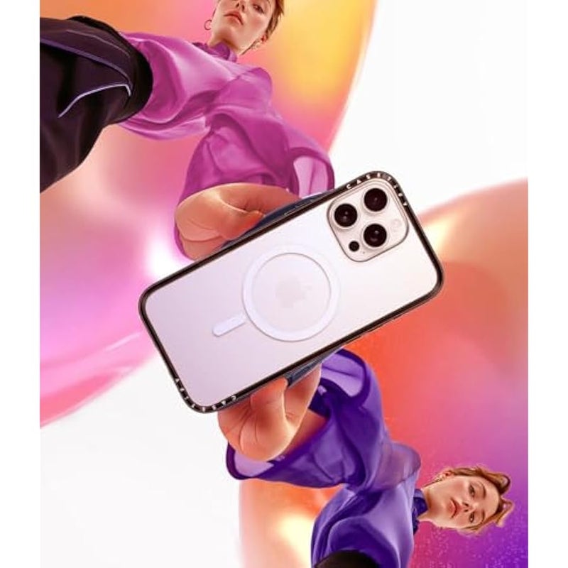 Casetify Compact iPhone 16 Pro Max Case 【Slim and Sleek/Compatible with Magsafe / 4 ft. 2X Military Grade Drop Protection】 - Fierce Tiger - Clear Black - Image 2