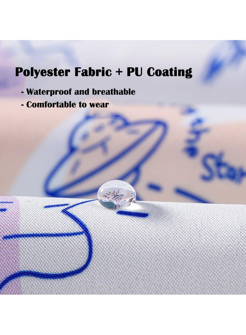 Zikra Kids Waterproof Rain Coat, EVA Portable Rain Poncho, for Girls Boys Toddler Rainwear Rain Jacket Cape, Reusable Children Raincoat, for Outdoor Climbing Cycling Hiking Camping, L Size - Image 5