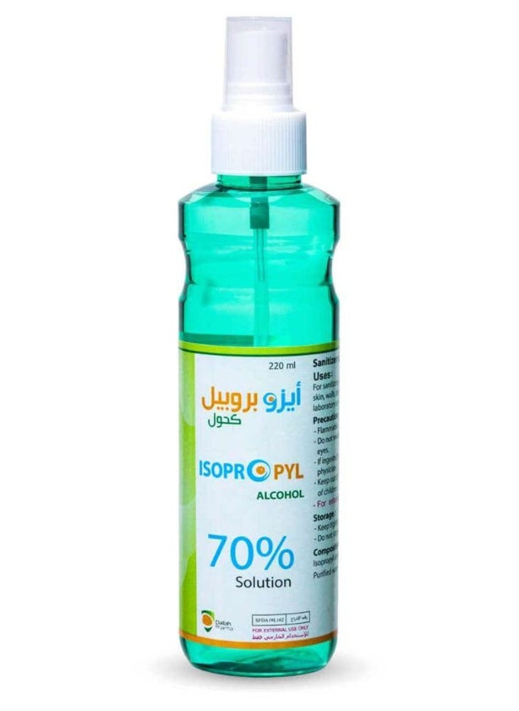 دله فارما - محلول كحول الأيزوبروبيل 70% 220 مل - Image 1