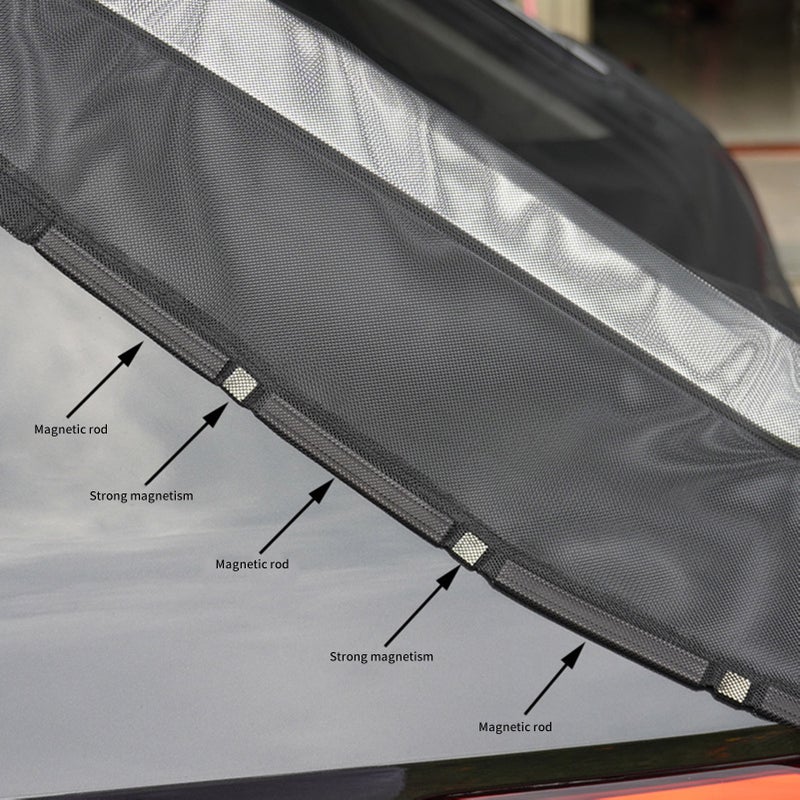 Car Tailgate Net Breathable Mesh Net Camping Accessories Privacy Protection Magnetic Suction for SUV MPV Truck accessories - Image 3