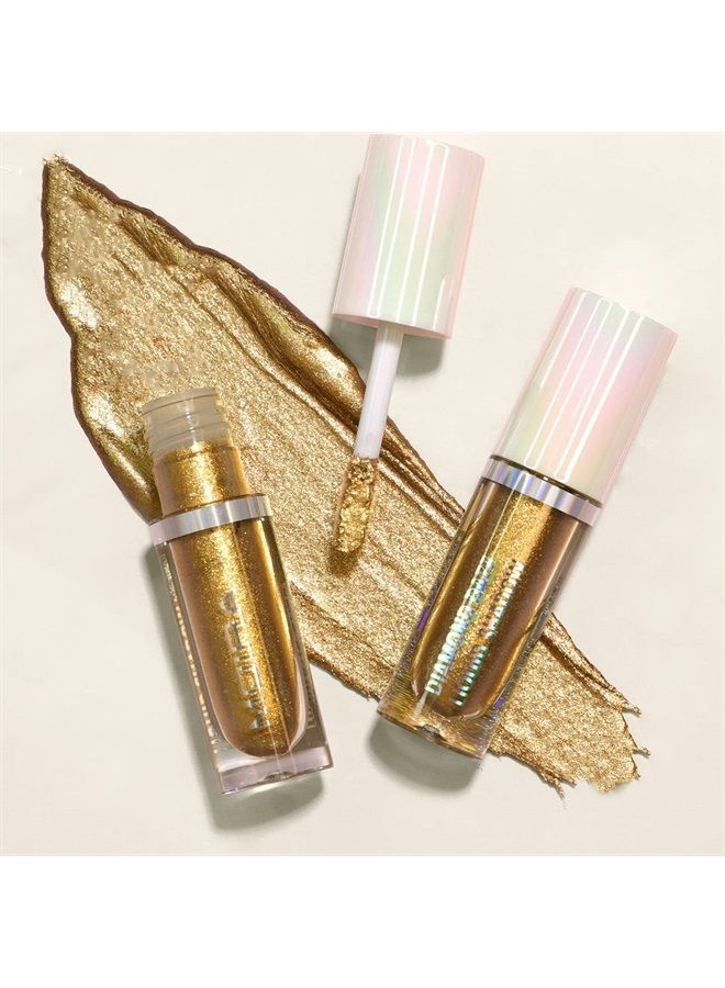moira Eye Shadow Diamond Daze Liquid Eyeshadow Eye Makeup (006, Goldstar) - Image 1