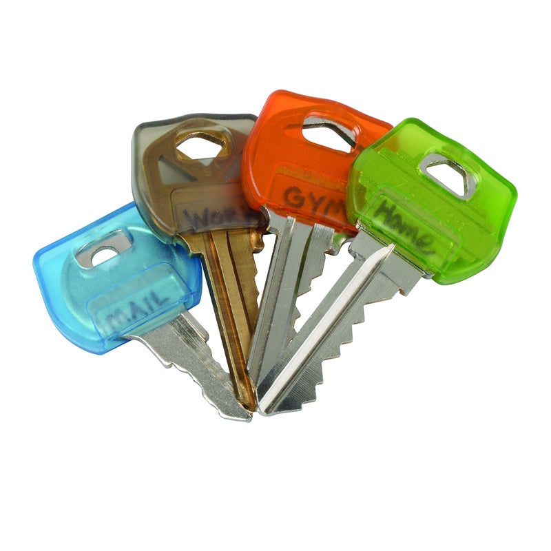 Nite Ize IdentiKey Covers, Write-On Universal Key Covers for Quick Key Identification, Multiple Colors 4 pack - Image 1