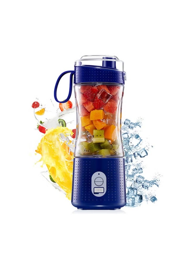 Dreamzon Multi-Design USB Rechargeable Electric Juice Blender 380.0 ml Blender-07 Dark Blue - Image 1