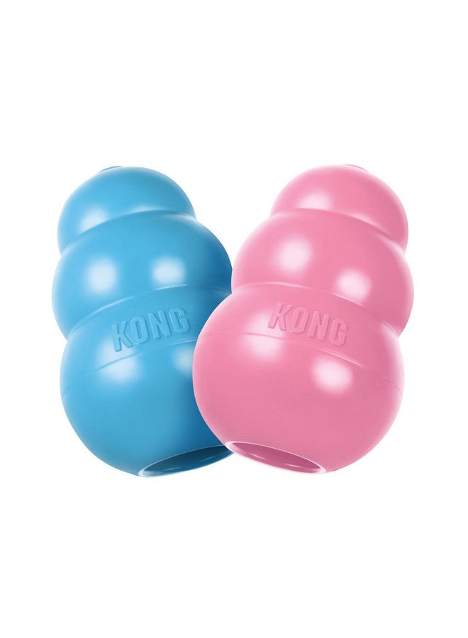 كونج لعبة كونغ بابي - لعبة مضغ مطاطية طبيعية للكلاب - لعبة قابلة للحشو لوقت لعب ممتد - لعبة مضغ وإحضار للجراء - للجراء الكبيرة - أزرق - Image 1