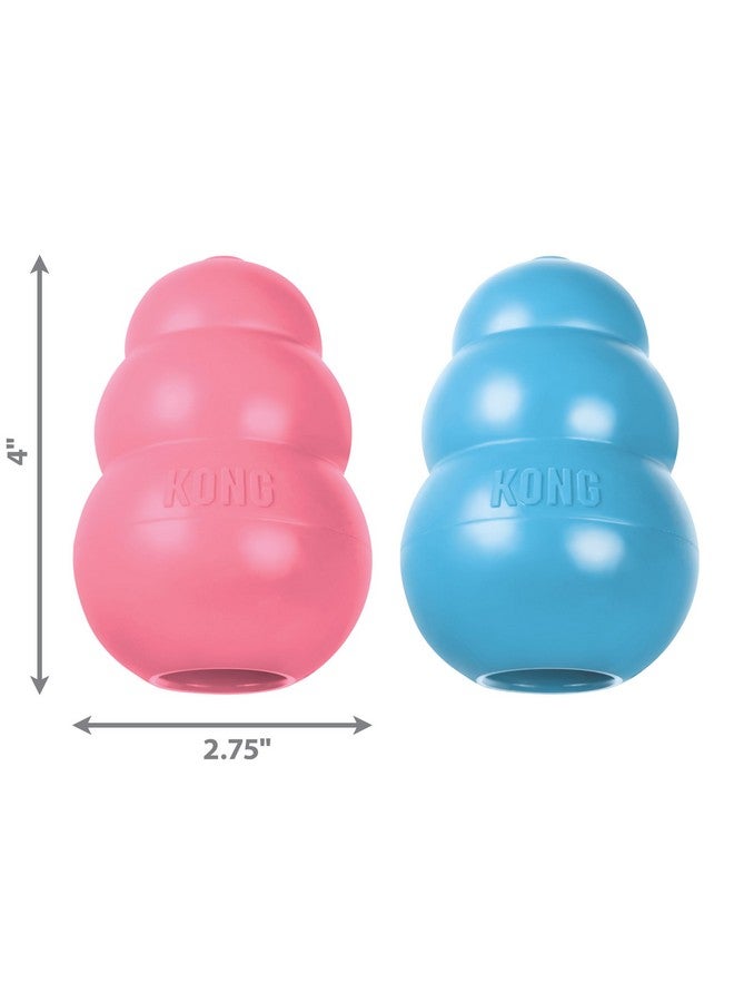 كونج لعبة كونغ بابي - لعبة مضغ مطاطية طبيعية للكلاب - لعبة قابلة للحشو لوقت لعب ممتد - لعبة مضغ وإحضار للجراء - للجراء الكبيرة - أزرق - Image 4