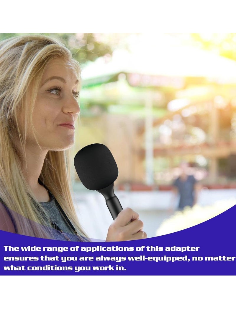 ELTRAZONE Universal Interview Handheld Adapter Stand Holder Wireless Lavalier Microphone Mount for Wireless GO I/II, Rode Wireless Me/Pro, DJI Mic 1/2, Universal Handheld Mount for Interviews, Podcasts, and Content Creation - Image 5