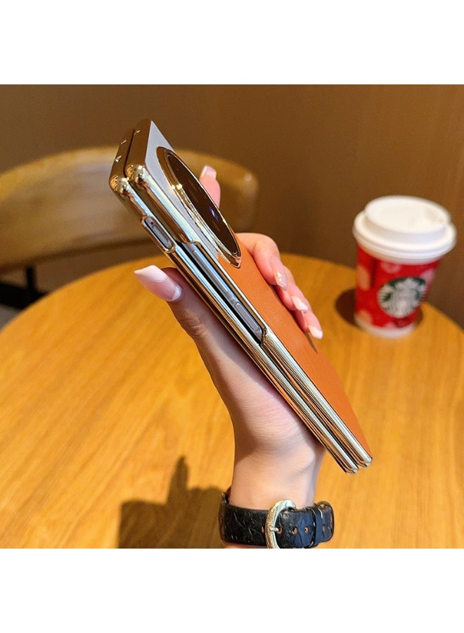 general Case Compatible with VIVO X fold 5, PU leather + Hard PC Cover, Special Leather Texture Phone Case, Anti-Fingerprint, Anti-Scratch - Image 4