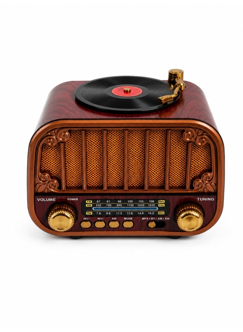 Meier Classic wooden design radio and music player – MEIER MD-1318BT - Image 3