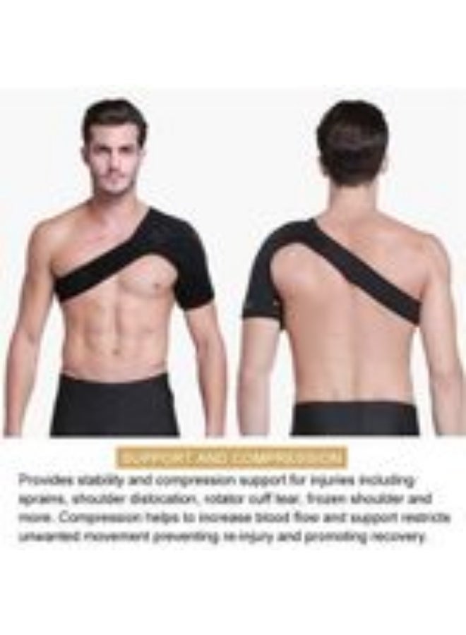 MAS Adjustable shoulder brace for joint support and pain relief – anti-slip and suitable for sports - Image 3