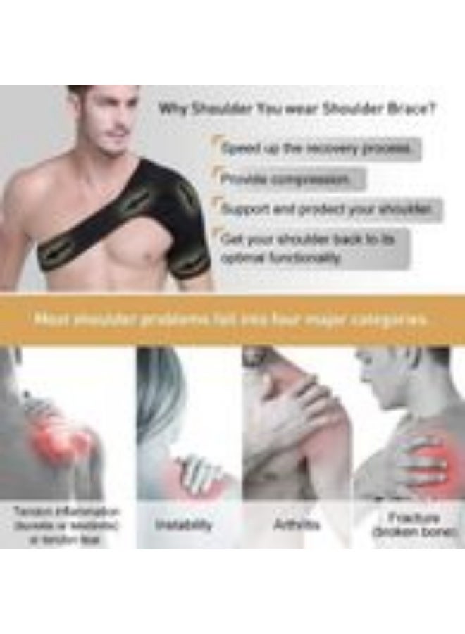 MAS Adjustable shoulder brace for joint support and pain relief – anti-slip and suitable for sports - Image 4