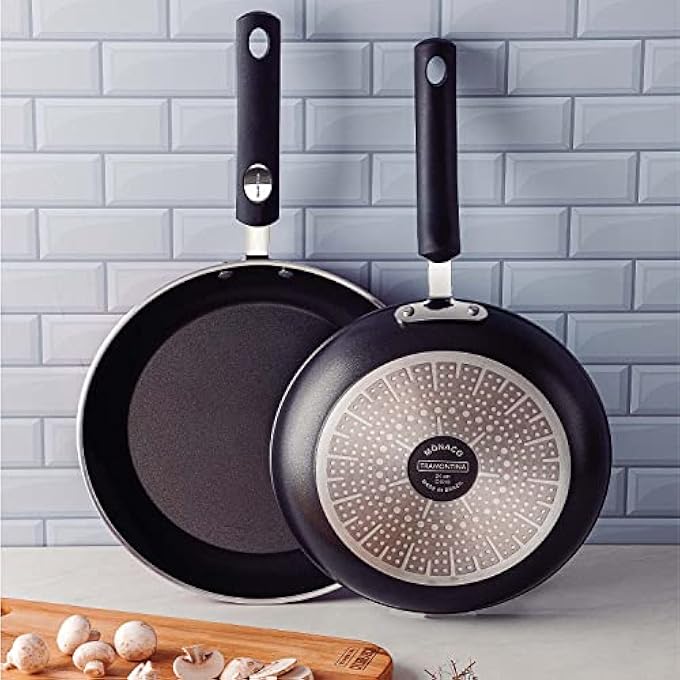 TRAMONTINA Frying Pan Aluminum 26Cm Monaco Induction Black - Image 5