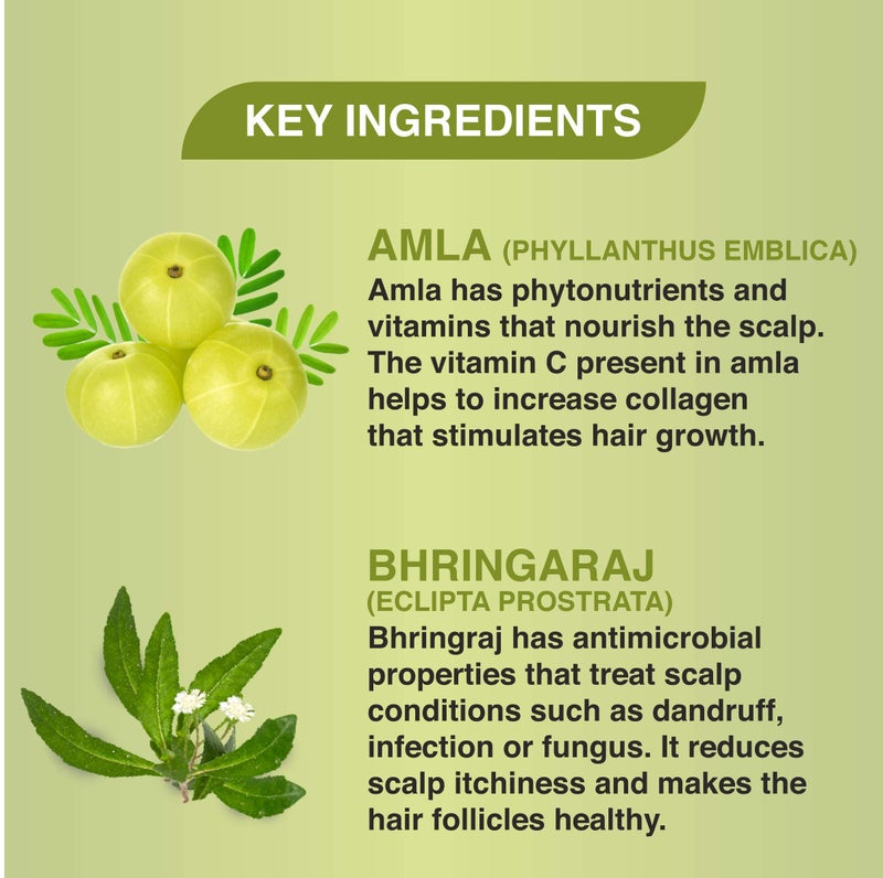 Khadi Veda Shampoo Amla Bhringraj for dry hair 200 ml - pack of 2. - Image 4