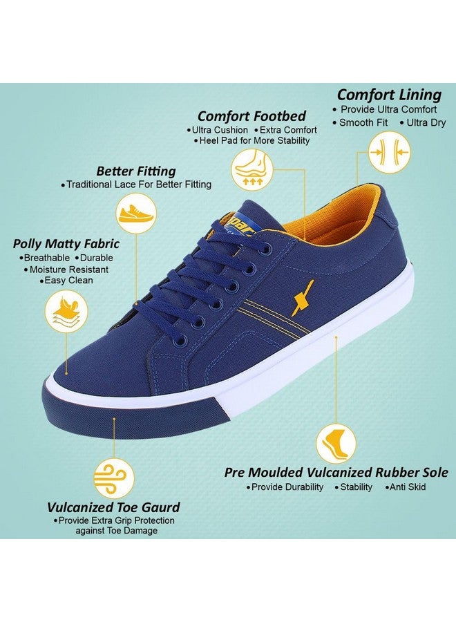 Sparx Mens SM 671 | Stylish, Comfortable | Blue Sneaker - 8 UK (SM 671) - Image 3