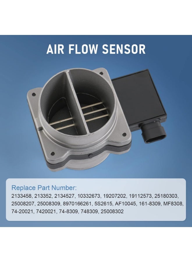 Mass Air Flow Sensor, Maf Sensor Compatible with Chevy Astro, Blazer, Impala, S10, Lumina - Gmc Jimmy, Sonoma - Buick Regal, Century, Rendezvous, Replaces 25008302, 2133458 - Image 2