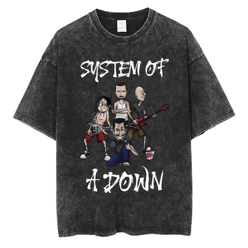 Washed Vintage System Of A Down Toxicity Music Album Cover T - Image 3