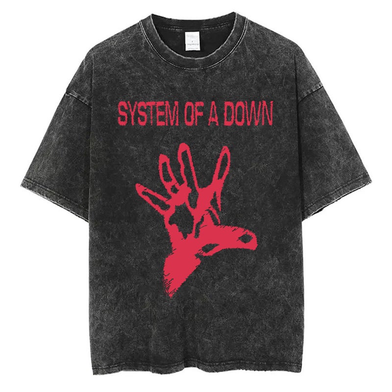 Washed Vintage System Of A Down Toxicity Music Album Cover T - Image 5