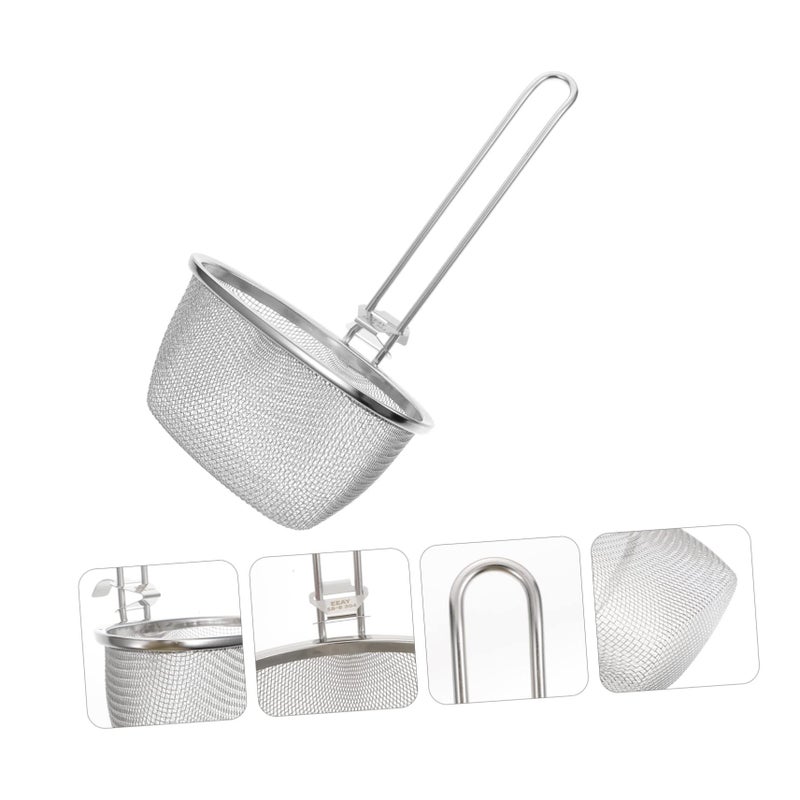Stainless Steel Fine Mesh Strainer Hot Pot Colander Skimmer With Hanging Design - Image 3