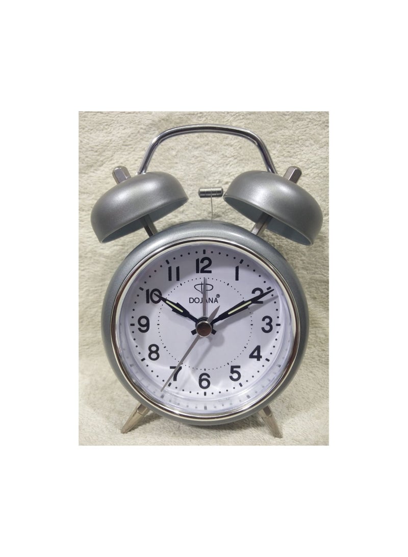 Dojana Silent plastic Alarm Clock with Twin Bell - Image 2