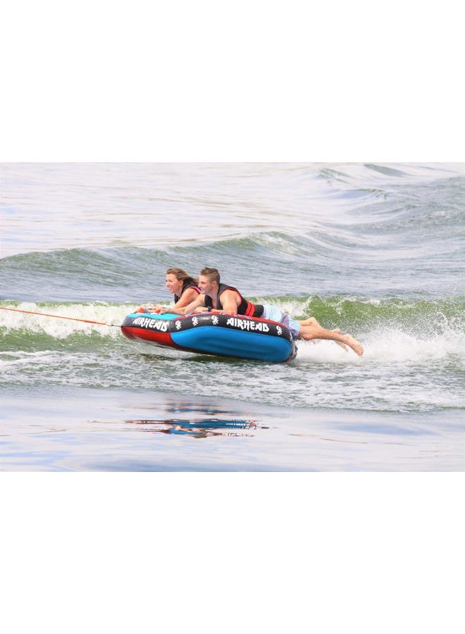 Airhead Griffin 2 Towable 1-2 Rider Tube for Boating and Water Sports, Kwik-Connect Tow, Padded Handles & Patented Speed Safety Valve for Easy Inflating & Deflating - Image 5