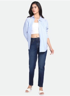 Dennis Lingo Mom Fit Indigo Denim Jeans  - Image 1